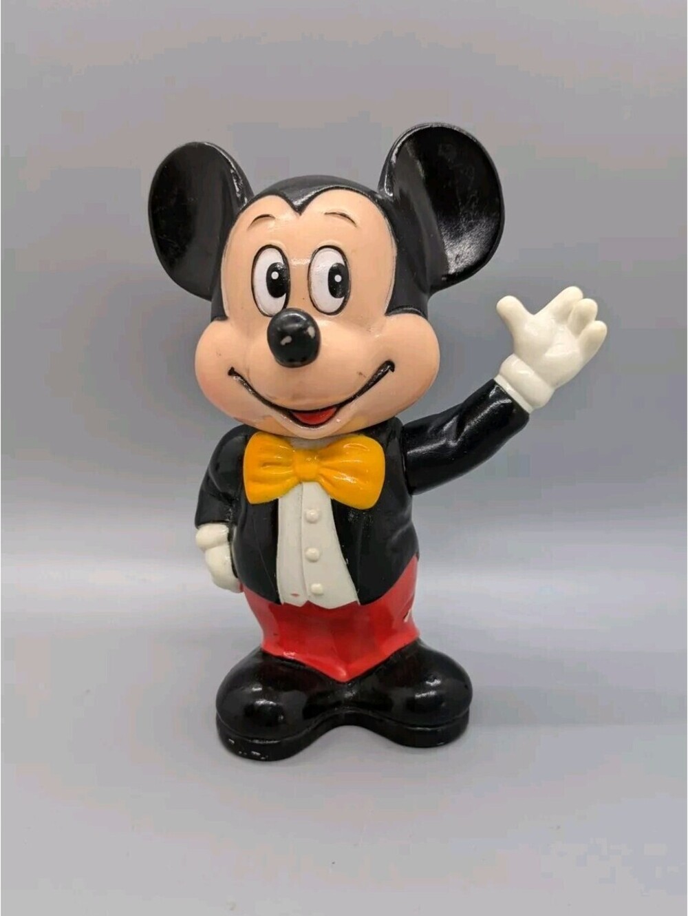 Mickey Mouse Vintage Coin Bank Walt Disney Productions 6" Collectible Figure